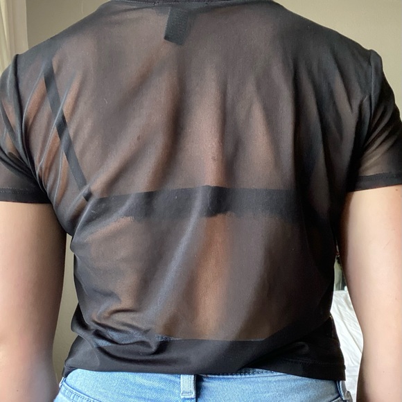 Mesh Crop Top - Picture 2 of 3